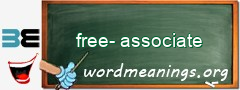 WordMeaning blackboard for free-associate